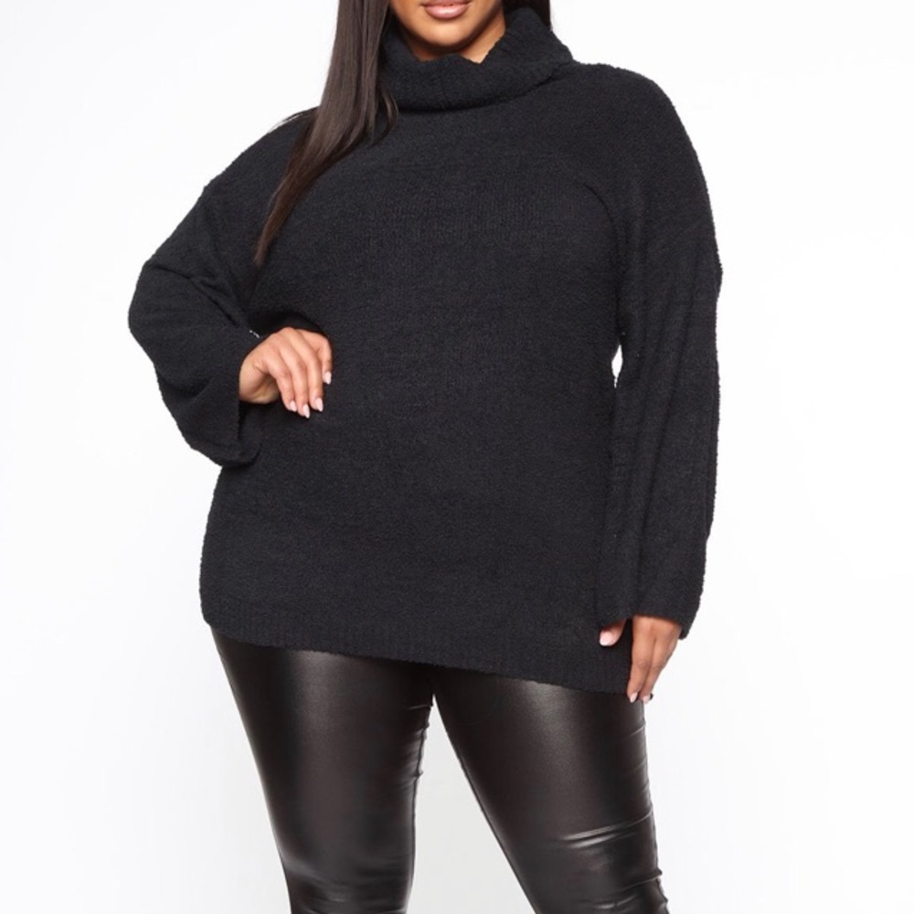 NWT 3X Bell Sleeves Turtleneck Tunic Sweater